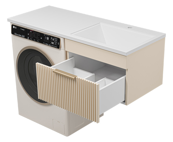 Тумба с раковиной под стиральную машину Brevita Enfida УТ000016088